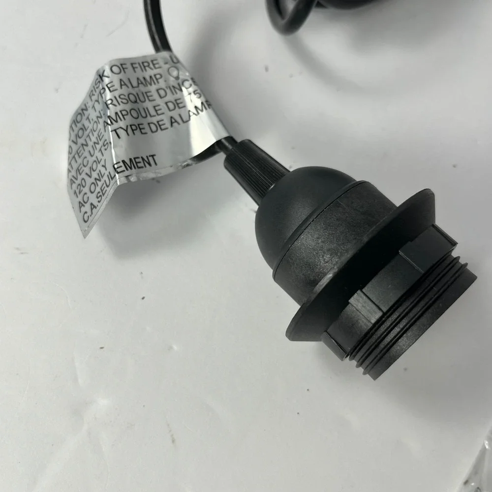 IKEA Hemma Pendant Lamp Cord Set Blk 15ft 5in E26 75W 003.123.13 Swag Light NEW